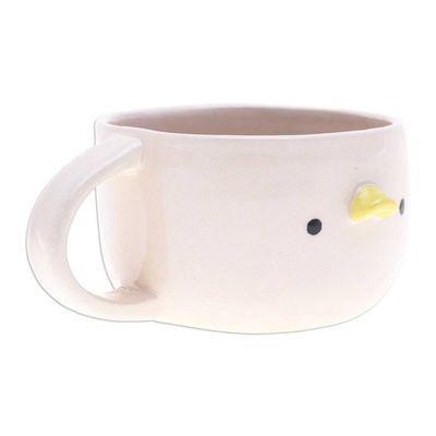 Alternate image for Handcrafted 6 oz Ceramic Duck Cup with Glossy Finish Duck Elixir