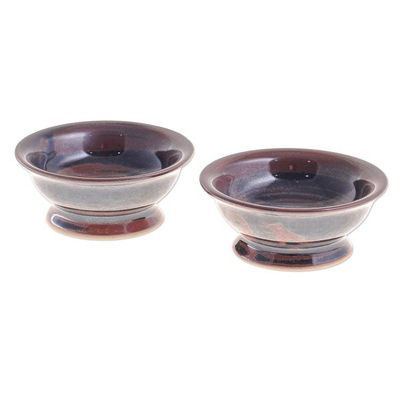 Alternate image for Small Ceramic Bowls from Thailand Pair Mise en Place