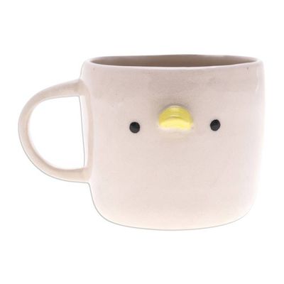 Alternate image for Whimsical Handcrafted Ceramic Duck Mug with Glossy Finish Duck Morning
