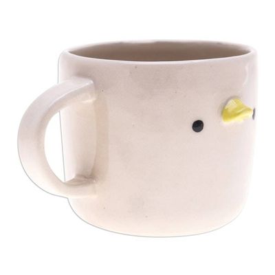 Alternate image for Whimsical Handcrafted Ceramic Duck Mug with Glossy Finish Duck Morning