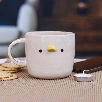 Alternate image for Whimsical Handcrafted Ceramic Duck Mug with Glossy Finish Duck Morning