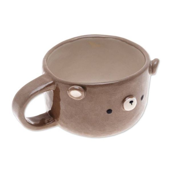 Alternate image for Thai Ceramic 6 oz Bear Cup with a Glossy Finish Bear Elixir