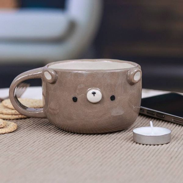 Alternate image for Thai Ceramic 6 oz Bear Cup with a Glossy Finish Bear Elixir