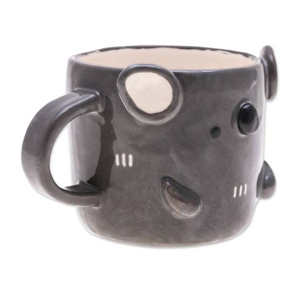 Alternate image for Whimsical Handcrafted Glossy-Finished Ceramic Koala Mug Koala Morning