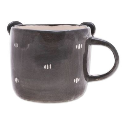 Alternate image for Whimsical Handcrafted Glossy-Finished Ceramic Koala Mug Koala Morning