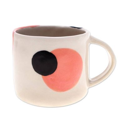 Alternate image for Whimsical Animal-Themed Handcrafted Calico Cat Mug Calico Morning