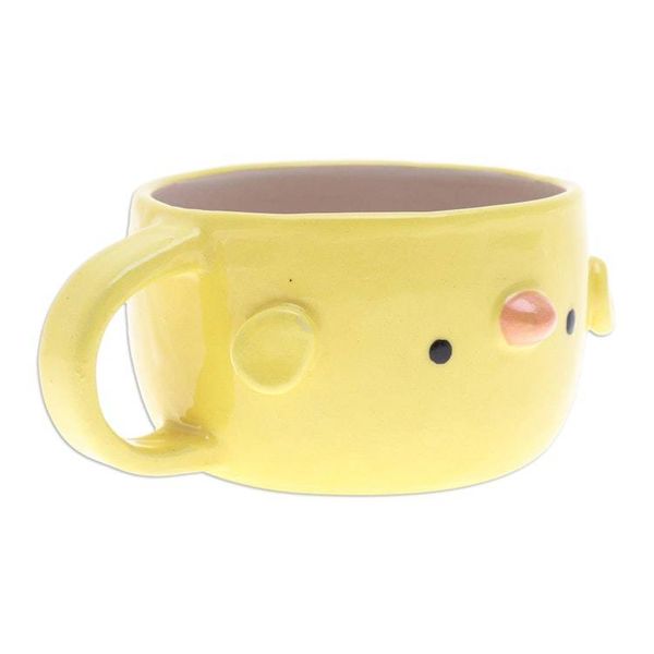Alternate image for Handcrafted Thai Ceramic Yellow Chick Cup with Glossy Finish Chick Elixir