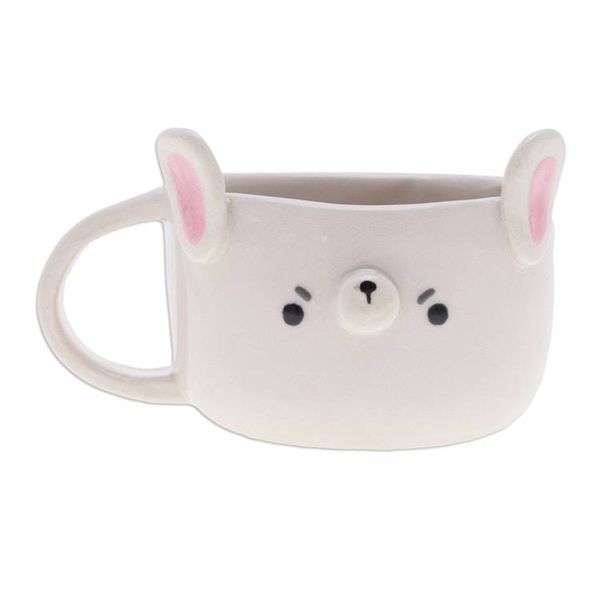 Alternate image for Whimsical 6 oz Ceramic Bunny Cup with a Glossy Finish Bunny Elixir