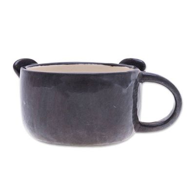 Alternate image for Handcrafted Thai Ceramic Koala Cup with a Glossy Finish Koala Elixir