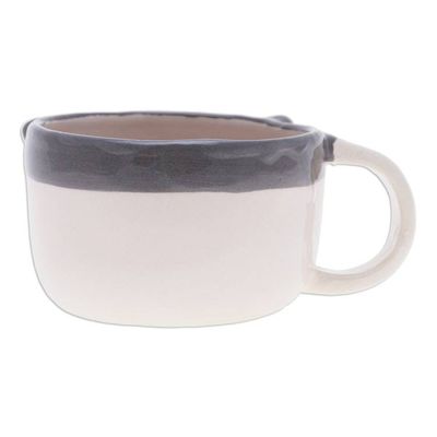 Alternate image for Whimsical 6 oz Ceramic Raccoon Cup with a Glossy Finish Raccoon Elixir