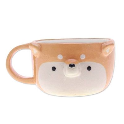 Alternate image for Handmade 6 oz Ceramic Siberian Dog Cup with a Glossy Finish Siberian Elixir
