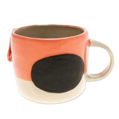 Alternate image for Whimsical Animal-Themed Handcrafted Ceramic Beagle Dog Mug Beagle Morning