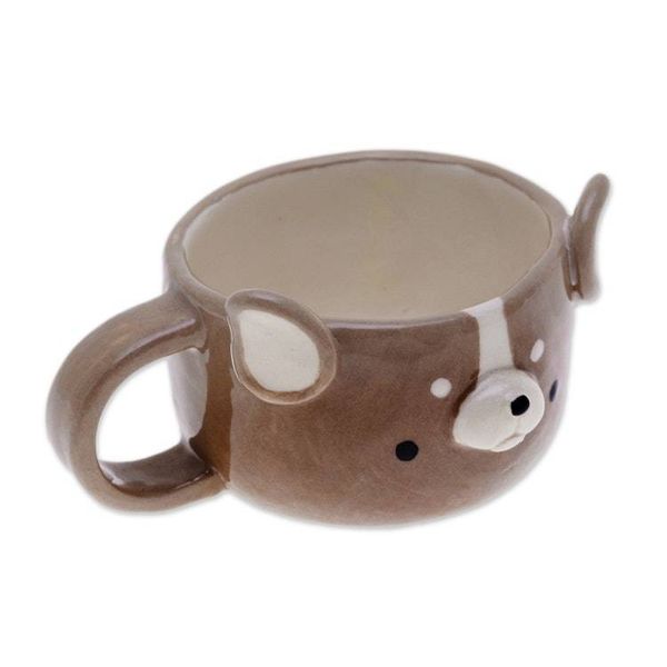 Alternate image for Thai Ceramic 6 oz Bulldog Cup with a Glossy Finish Bulldog Elixir