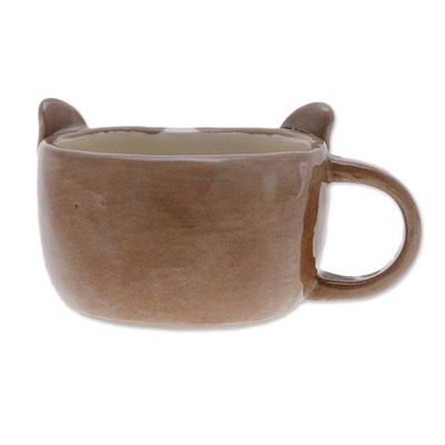 Alternate image for Thai Ceramic 6 oz Bulldog Cup with a Glossy Finish Bulldog Elixir
