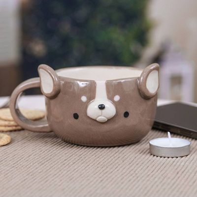 Alternate image for Thai Ceramic 6 oz Bulldog Cup with a Glossy Finish Bulldog Elixir
