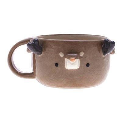 Alternate image for Thai Ceramic 6 oz Deer Cup with a Glossy Finish Deer Elixir