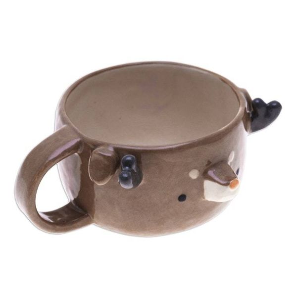 Alternate image for Thai Ceramic 6 oz Deer Cup with a Glossy Finish Deer Elixir