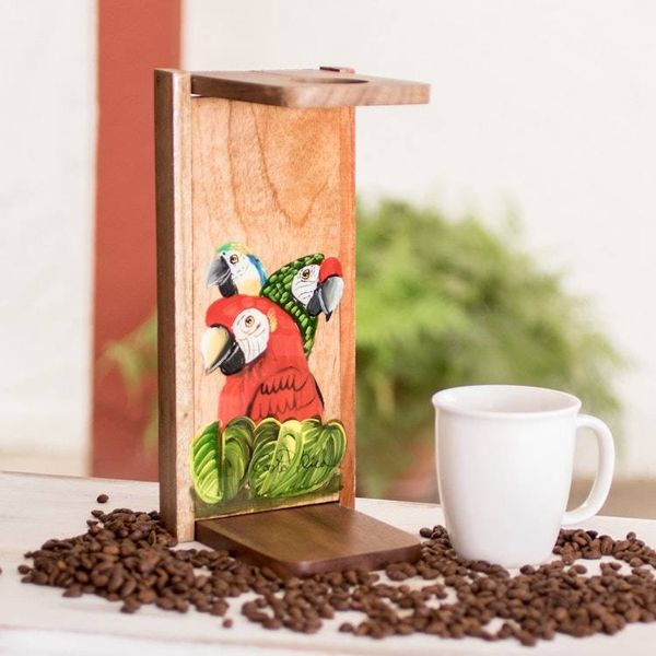 Alternate image for Bird Motif Single-Serve Coffee Stand Coffee with Parrots