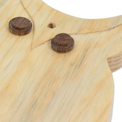 Alternate image for Fair Trade Natural Wood Chopping Board Hand-carved Morning Owl