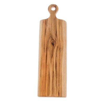 Alternate image for Handmade Teak Wood Cutting Board from Guatemala 20 in. Morning Baguette