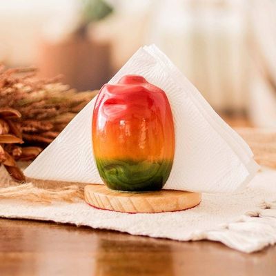 Alternate image for Handmade Jocote Fruit-Shaped Napkin Holder Juicy Jocote