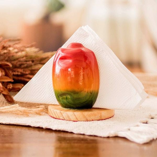 Alternate image for Handmade Jocote Fruit-Shaped Napkin Holder Juicy Jocote