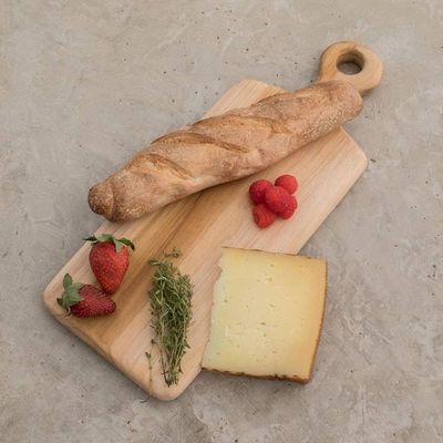 Alternate image for Handmade Teak Wood Cutting Board from Guatemala 15 in. Morning Baguette