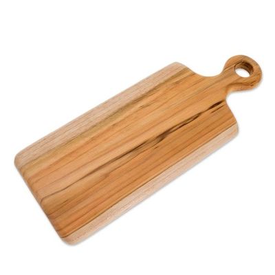 Alternate image for Handmade Teak Wood Cutting Board from Guatemala 15 in. Morning Baguette