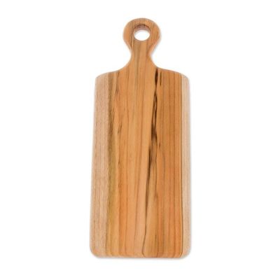 Alternate image for Handmade Teak Wood Cutting Board from Guatemala 15 in. Morning Baguette