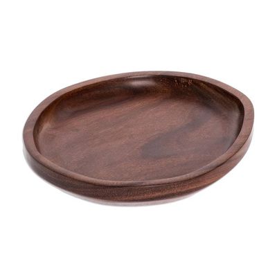 Alternate image for Handcrafted Small Wood Plate Festive Table
