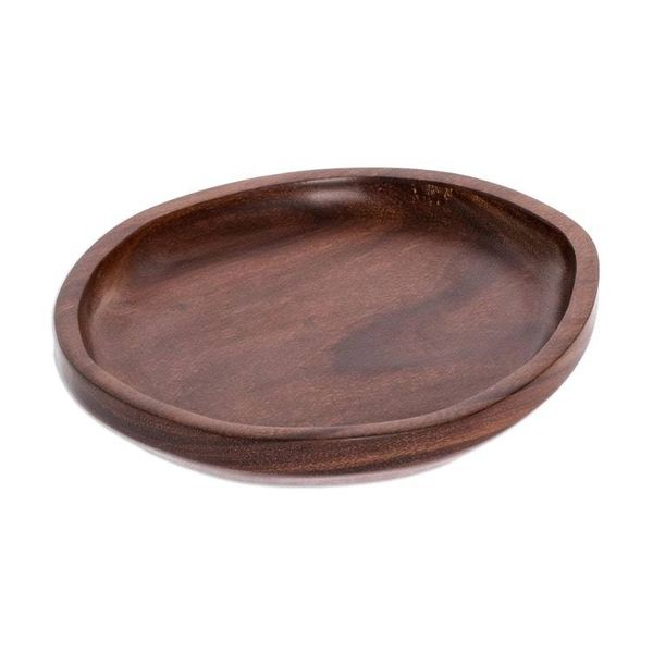 Alternate image for Handcrafted Small Wood Plate Festive Table