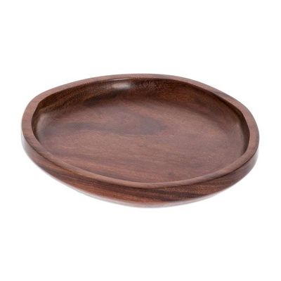 Alternate image for Handcrafted Small Wood Plate Festive Table