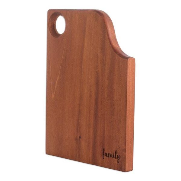 Alternate image for Handcrafted Cedar Wood Cutting or Serving Board in Brown Family Delight