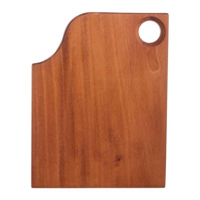 Alternate image for Handcrafted Cedar Wood Cutting or Serving Board in Brown Family Delight