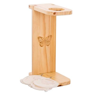 Alternate image for Butterfly-Themed Pinewood Single-Serve Drip Coffee Stand Magical Scents