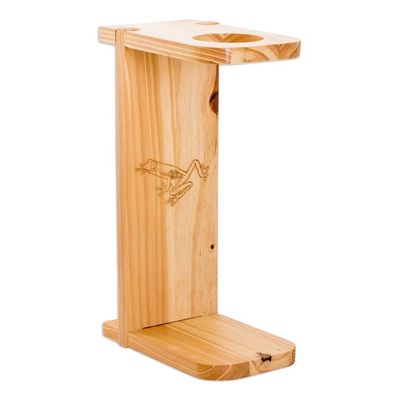 Alternate image for Frog-Themed Pinewood Single-Serve Drip Coffee Stand Lucky Scents