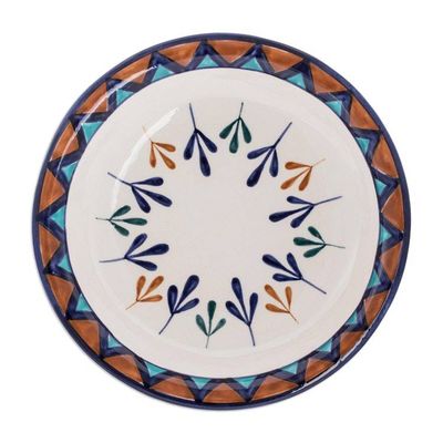 Alternate image for Ceramic Hand Painted Bowls with Geometric Design Pair Antigua Breeze