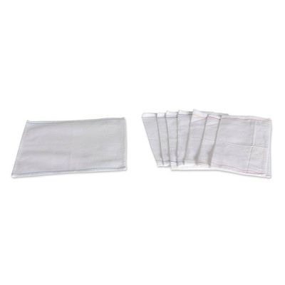 Alternate image for Set of 8 Woven Mini Cotton Dish Towels with Colorful Lines Rainbow Flavors