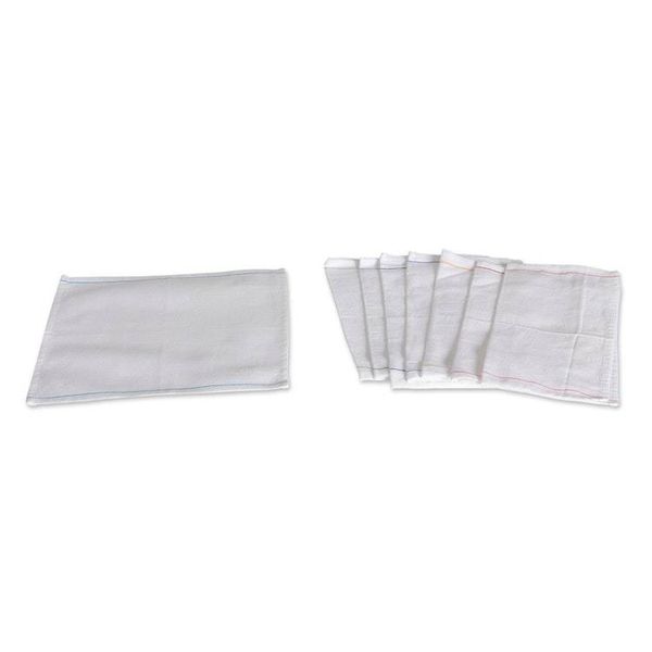 Alternate image for Set of 8 Woven Mini Cotton Dish Towels with Colorful Lines Rainbow Flavors