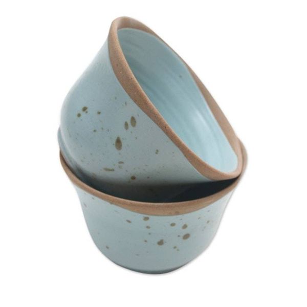 Alternate image for Dessert Bowls Handmade in Java Pair Blue Bell