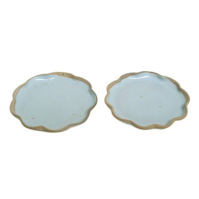 Alternate image for Handmade Ceramic Salad Plates Pair First Course