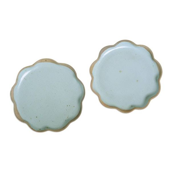 Alternate image for Handmade Ceramic Salad Plates Pair First Course