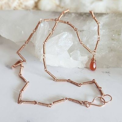 Alternate image for Carnelian Copper Necklace