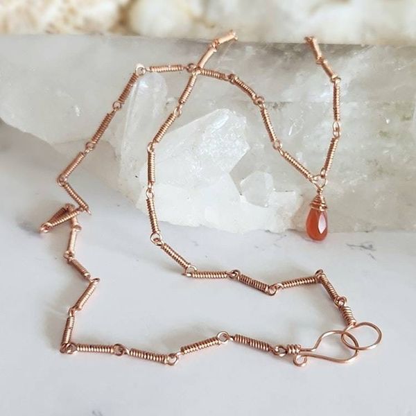 Alternate image for Carnelian Copper Necklace