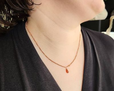 Alternate image for Carnelian Copper Necklace