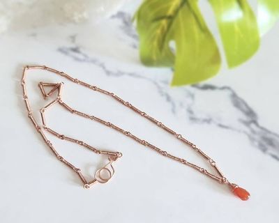 Alternate image for Carnelian Copper Necklace