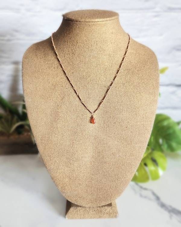 Alternate image for Carnelian Copper Necklace