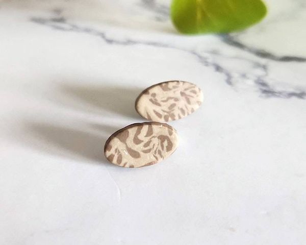 Alternate image for Animal Print Glow in the Dark Stud Earrings