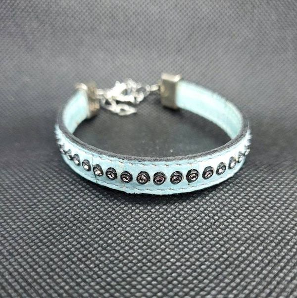 Alternate image for Cork & Crystal Aqua Bracelet