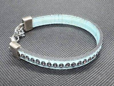 Alternate image for Cork & Crystal Aqua Bracelet